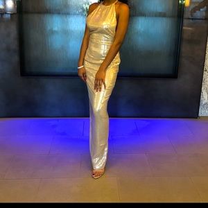 Mistress Rocks Los Angeles, halter sequin gown